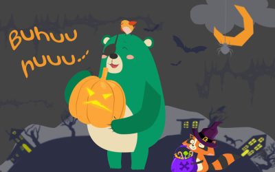 Bu-hu-hu! Creează o mască de Halloween și fantome-acadele