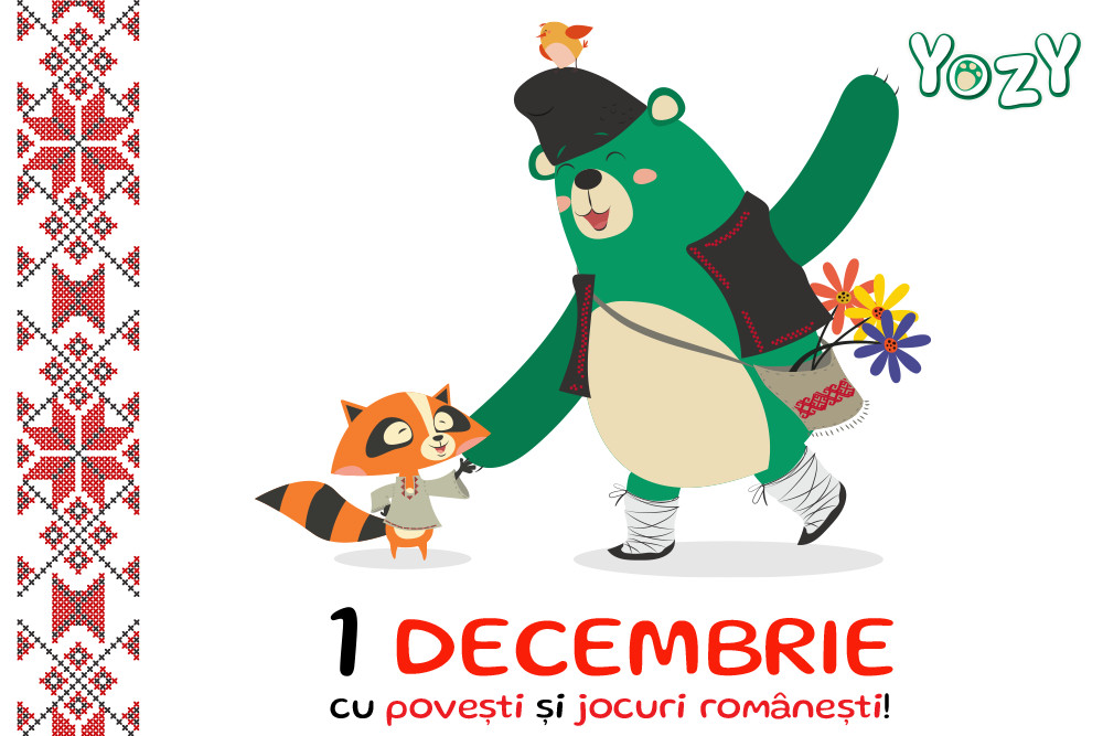 De 1 Decembrie, sărbătorește cu YOZY, aplicația cu povești și jocuri românești